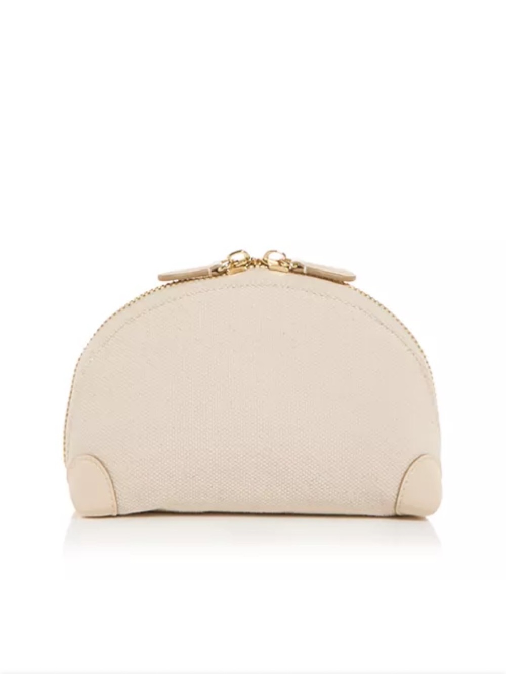 Stoney Clover Lane Canvas Half Moon Zip Pouch